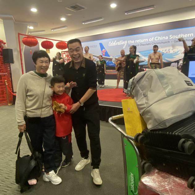 Ru Liang Zhao and his wife Cai Qin Dong are happy to see their Christchurch grandson Ethan Song,...