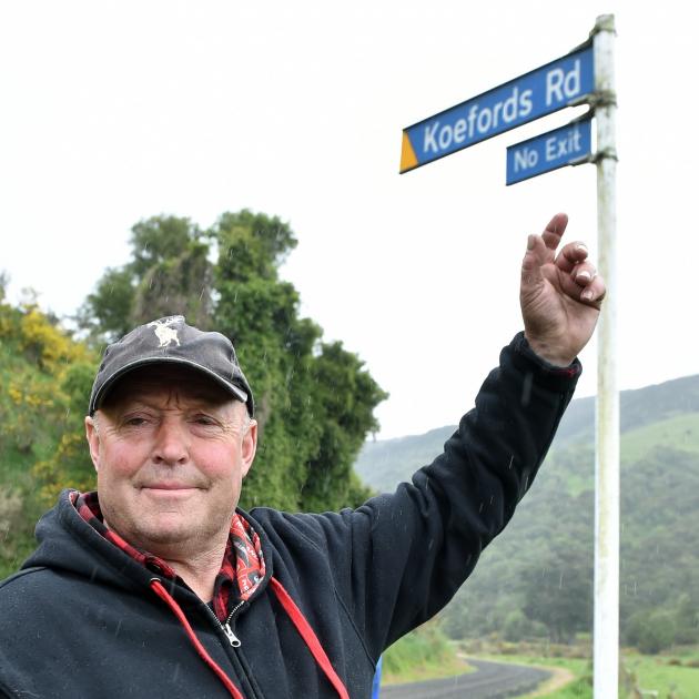 Berwick resident Lindsay Hay is pleased signage for Koefords Rd will soon have the correct...