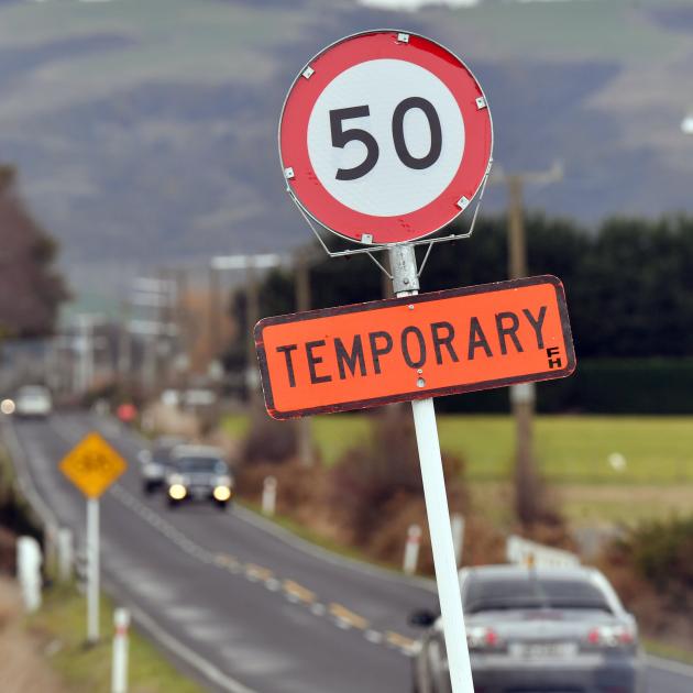 The speed limit on this stretch of Riccarton Rd has returned to its original limit of 80km per...