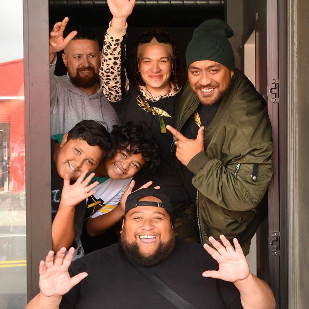 (Clockwise from bottom) Tamariki Together Music Heals director Richie Ratahi, Taniora Ratahi, 9,...