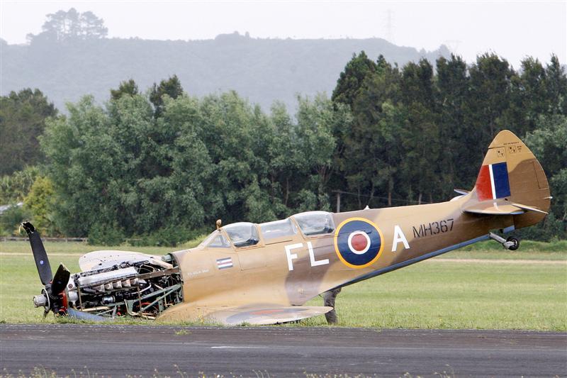 Rare Spitfire crashes at Auckland airfield Otago Daily Times Online News