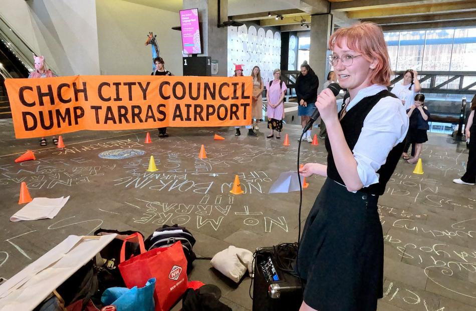 Protest organiser Aurora Garner-Randolph. Photo: Geoff Sloan