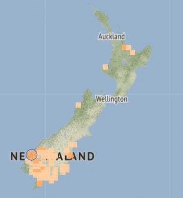 Over 1100 people felt the earthquake, which struck 45km north of Te Anau on Tuesday night. Image:...