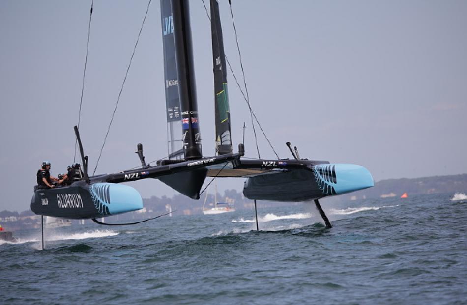 The New Zealand Sail Grand Prix on Lyttelton Harbour runs from March 18-19.  Photo: Getty Images