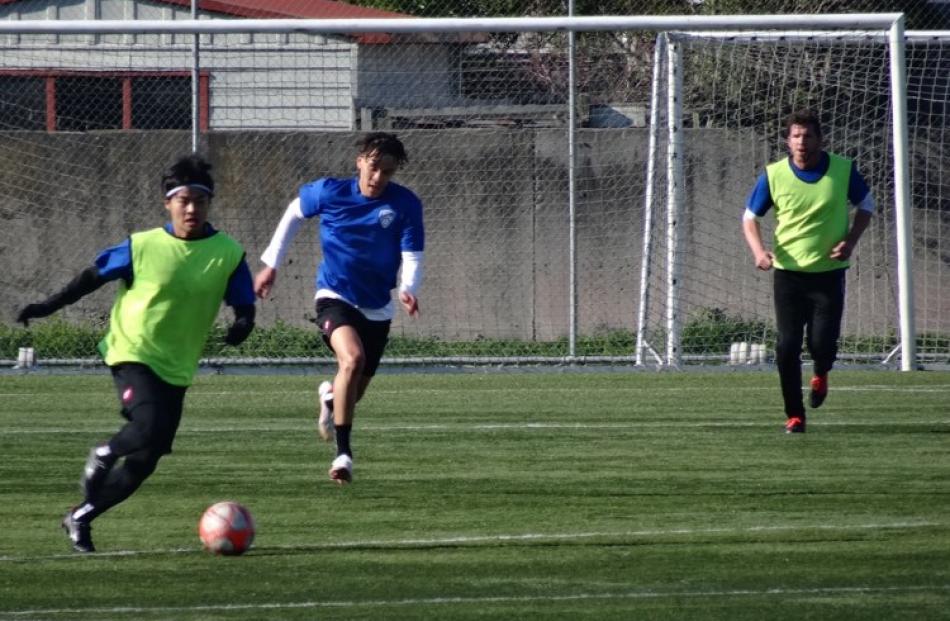 Yuya Taguchi, who scored the goal to send Cashmere Technical into Sunday’s Chatham Cup final with...