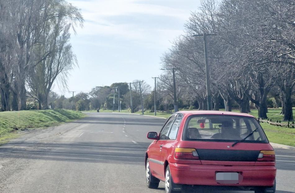 The Star car was overtaken while driving at the 30km/h speed limit on Avonside Dr. Photo: Supplied