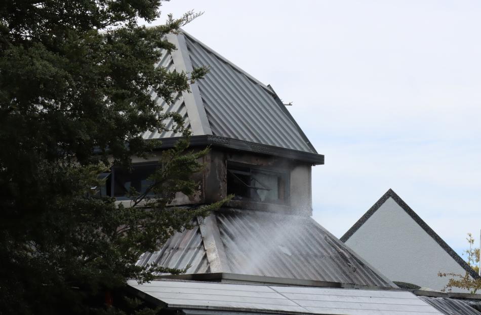 The two-storey house on Clotilda Place was in flames when crews arrived shortly after 9.30am....