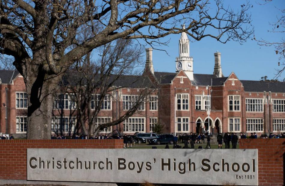 Christchurch Boys' High School. Photo: George Heard / NZ Herald