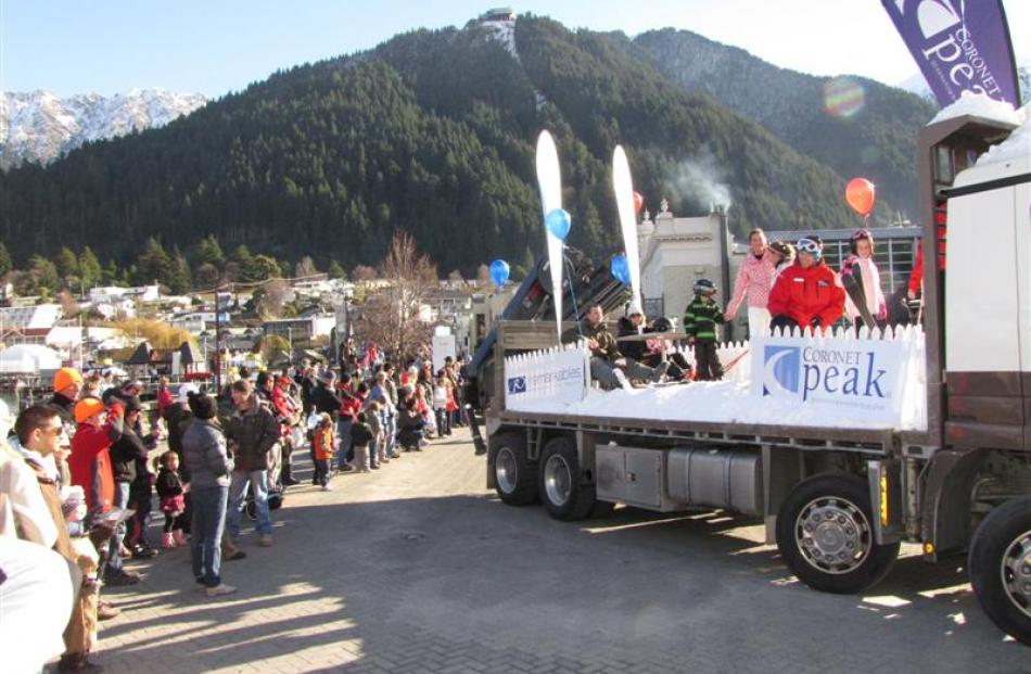 Coronet Peak and other skifields joined the procession. Photo by James Beech