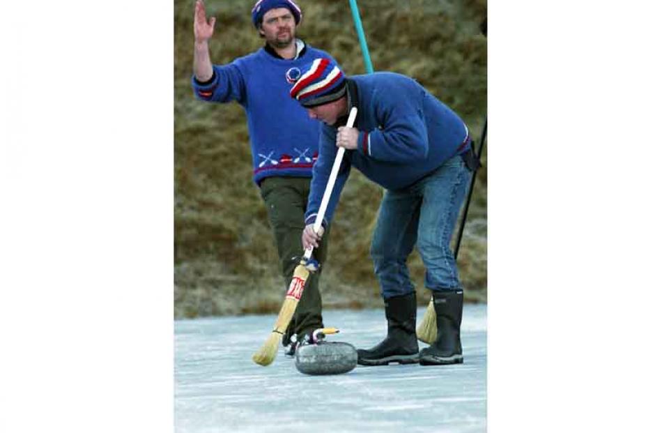 Wayne Francis, of Naseby (rear), and Mark Inder of Naseby.