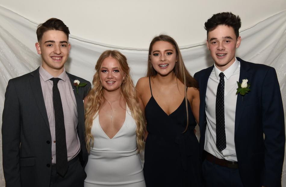 Liam Ayson (17), of King’s High School, Olivia Clough (18), of Dunedin, Amber  Adams (17), of  St...