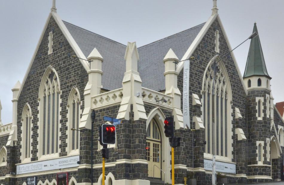 The Fortune Theatre building in Stuart St, Dunedin. Photo: Gerard O'Brien