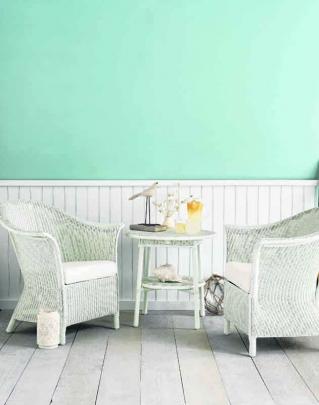 Beachy bliss! An example of shade on shade. Available from Resene