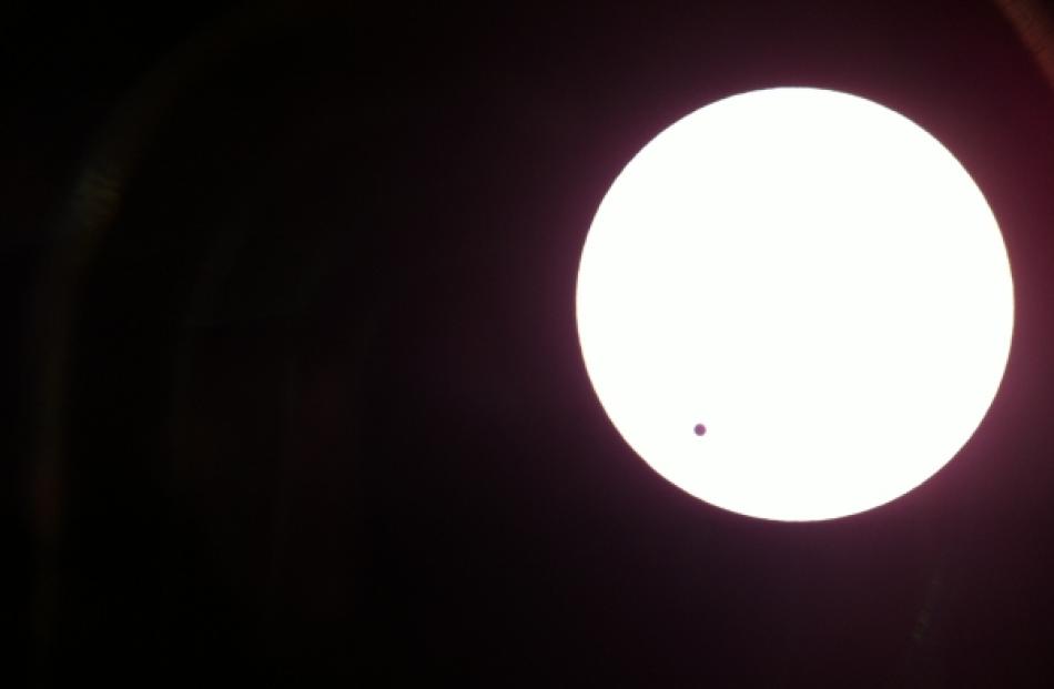 Brad Phipps took this photo with his iPhone through a telescope at Beverley Beggs Observatory at...