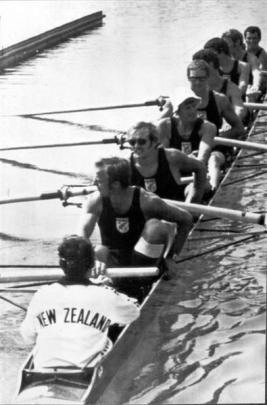 The rowing eight in 1972.