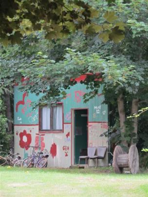 One of the more decorative cribs in the reserve.