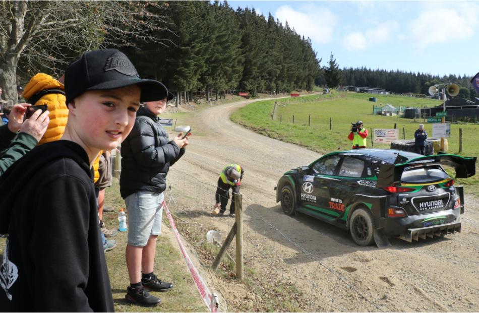 Seconds in it . . . It came down to mere hundreds of a second. Hayden Paddon driving his Hyundai...