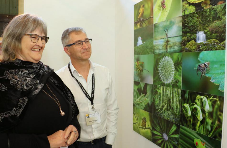 Rangiora Photographic Society presidents Lisa Carter and David Woodcock (immediate past president...