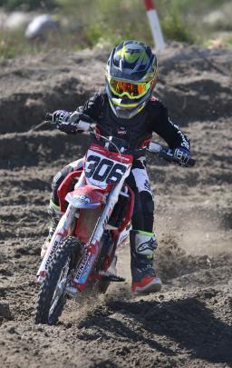 Tight bend . . . Liam Counsell 8 of Rangiora, takes a corner at the ECan trail riding day at...