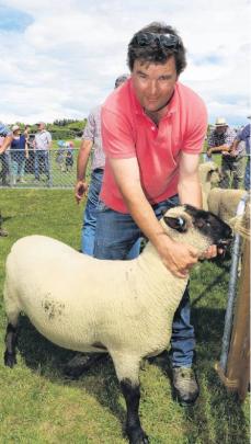 Best one . . . The champion ram hogget of the show was judged to be a South Suffolk Ram entered...