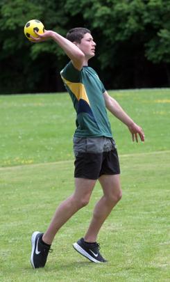 Bayfield High School pupil Max Schafer (15) takes part in a ki-o-rahi game.