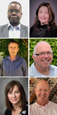 New University of Otago professors announced yesterday are (top row, from left) Ben Daniel...