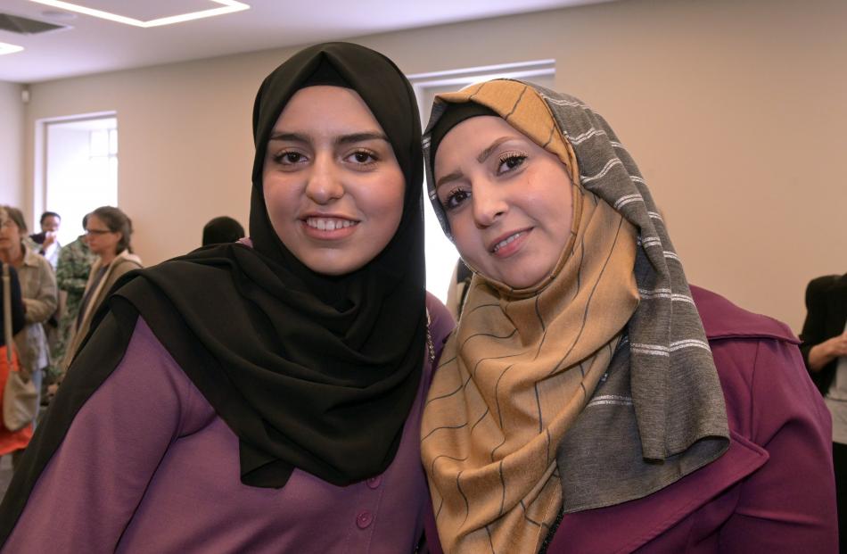 Sisters Rimaa (15, left) and Hanan Akkam, both originally from Syria. 