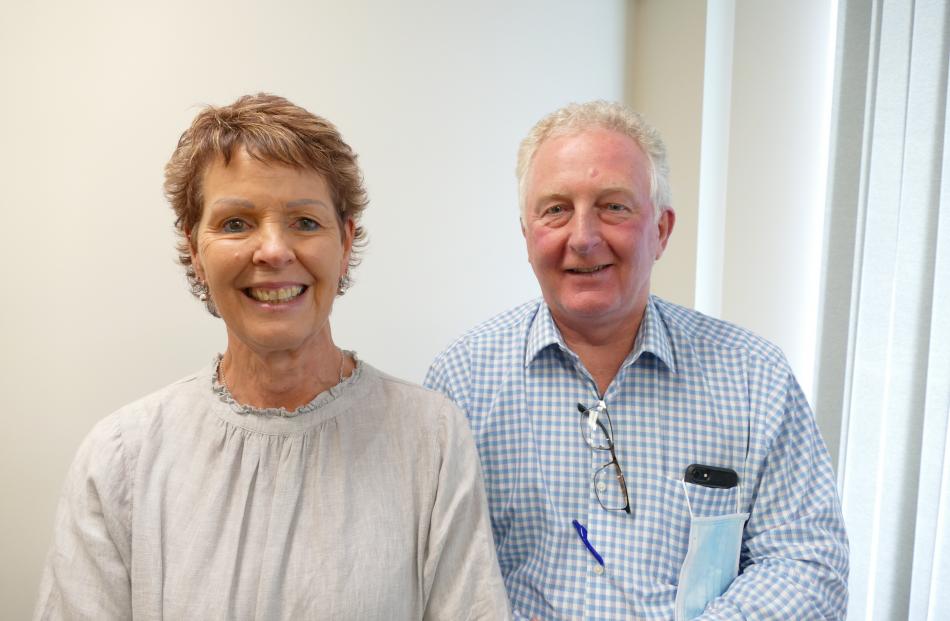 Helen Keen and Gary Reed, of Clutha Health First.