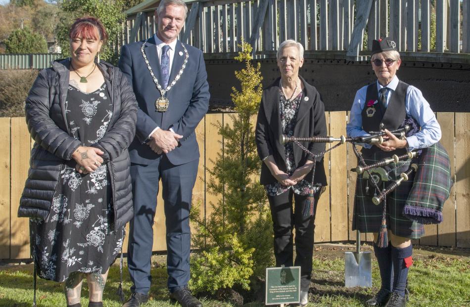 Totara tree planting held at Centennial Park, Palmerston with (from left)
...