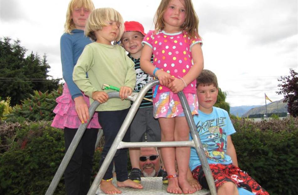 From left Cassia Joyce (7), Lilly McQueen (5), Dara McCurdy (3), Phoenix Dobson (7), Jack Griffin...