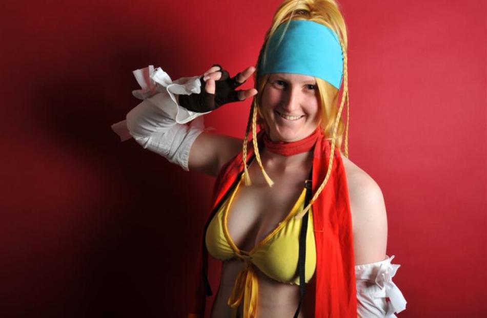 Kimberley Sanson as her cosplay character Rikku the happy-go-lucky thief. Photo by Gregor...