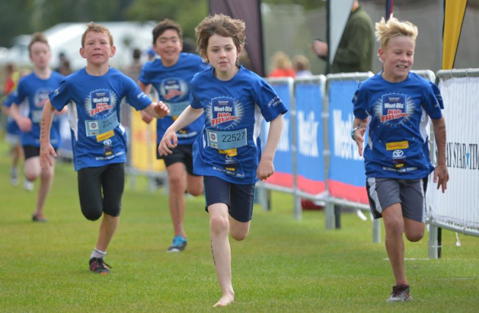 from left Robbie Heller (Balclutha), Max Baldwin (Waverly) and Jake Maclean (Middlemarch) all...