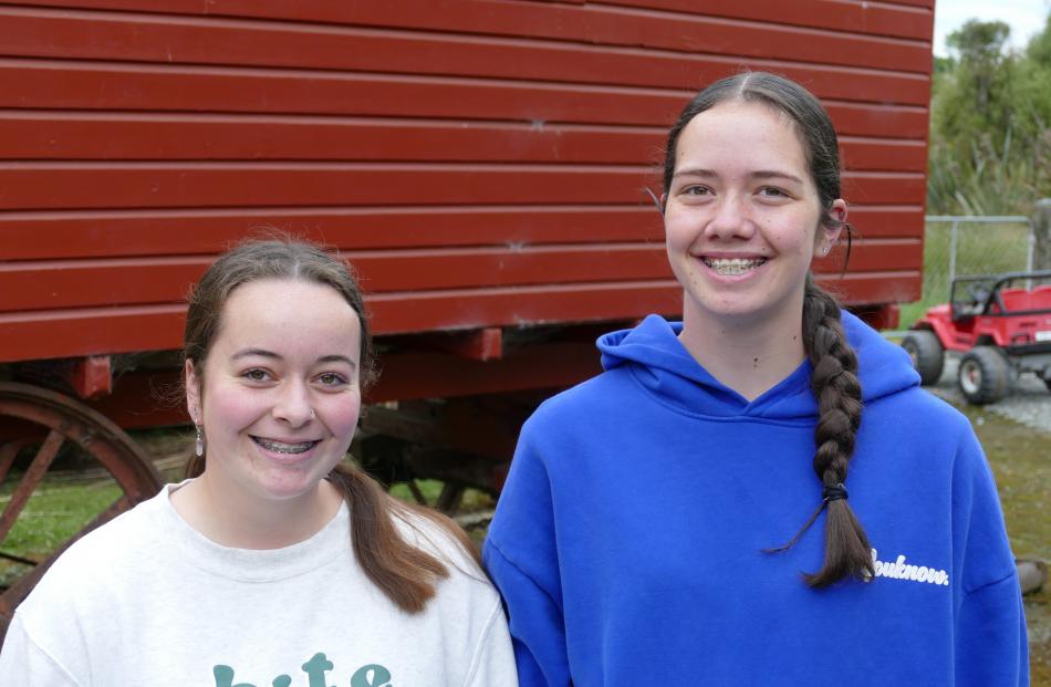 Olive Little, 14, and Oranje Boynton, 14, both of Lawrence.