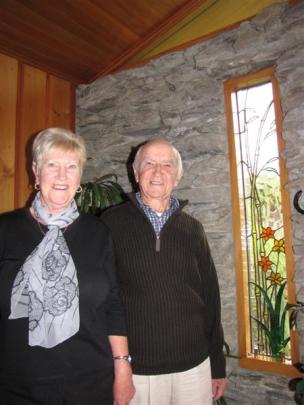 Noelene and Arthur Raffills' Albert Town home is full of leadlight features like this one by  Mr...