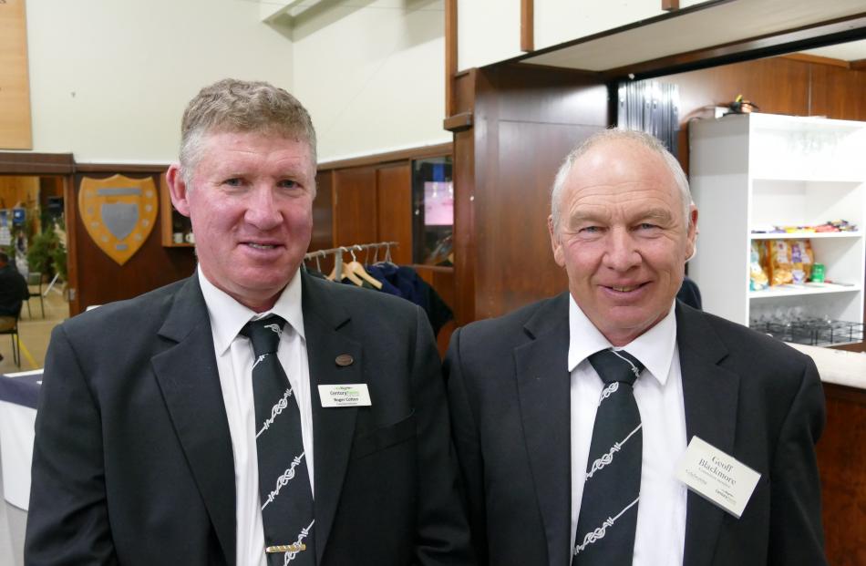 Century Farms committee members Roger Cotton and Geoff Blackmore.