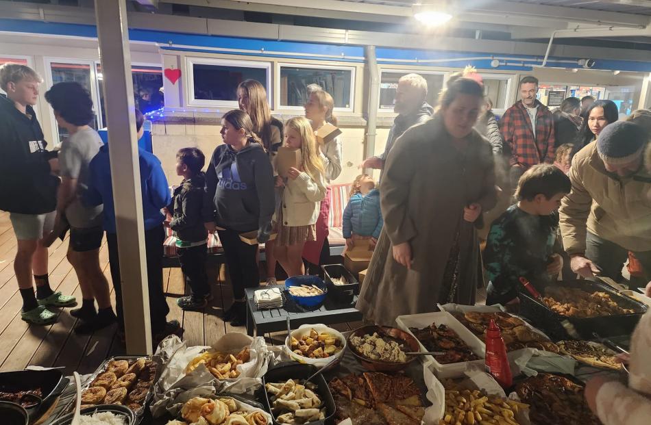 Potluck kai was a big feature of the Matariki evening at Kakanui School. PHOTOS: SUPPLIED