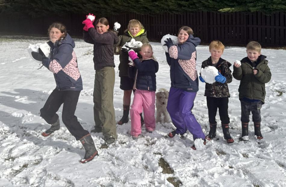 The whole of Lee Stream School (minus the three pupils that were snowed in) Laura Horton (12)...