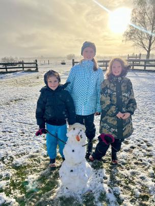 Looking to re-create a Frozen character are Middlemarch family (from left): Alexis Bankshaw (6),...