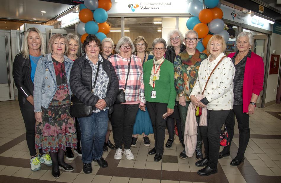 Some of the gift shop’s volunteers who gathered for the reopening. Photo:  Health New Zealand Te...