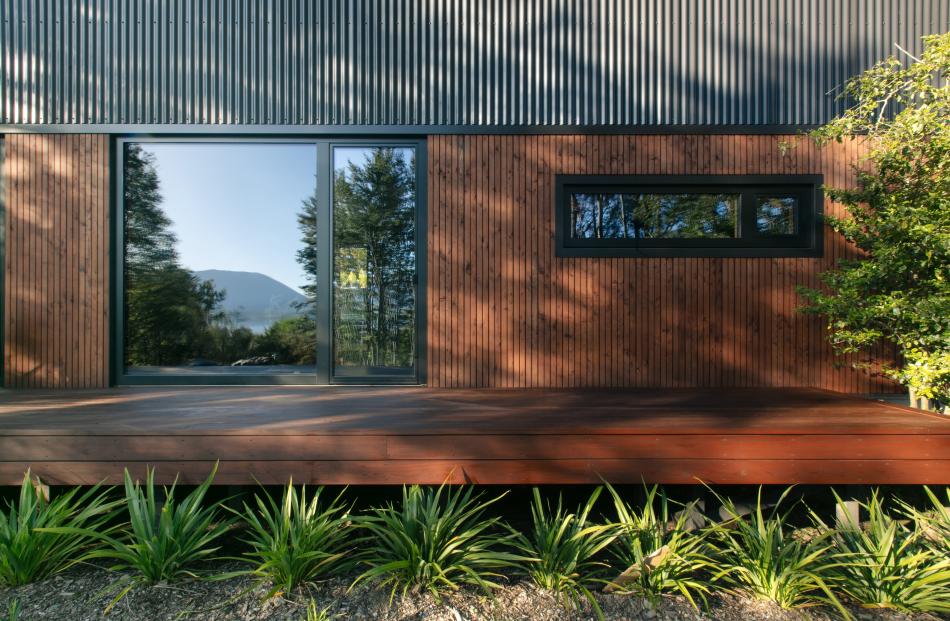 The Tall Tree House’s exterior deck.