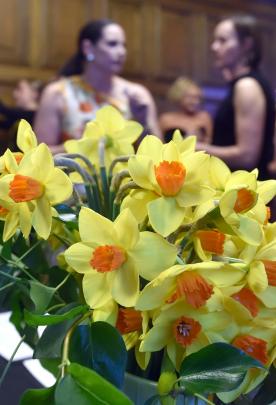 Daffodils were in bloom for the Cancer Society spring ball.