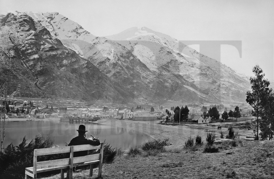 Queenstown Bay in 1878. Te Papa.
