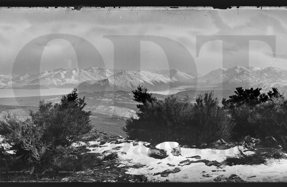 Lake Wanaka, NZ, from Mount Iron, 1878, Clutha-Central Otago, by William Hart, Hart, Campbell &...