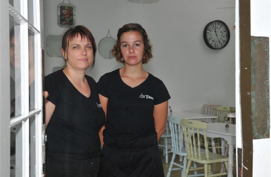 Cafe owner Rebecca Aburn (left) and barista Blandine Cizeron.
