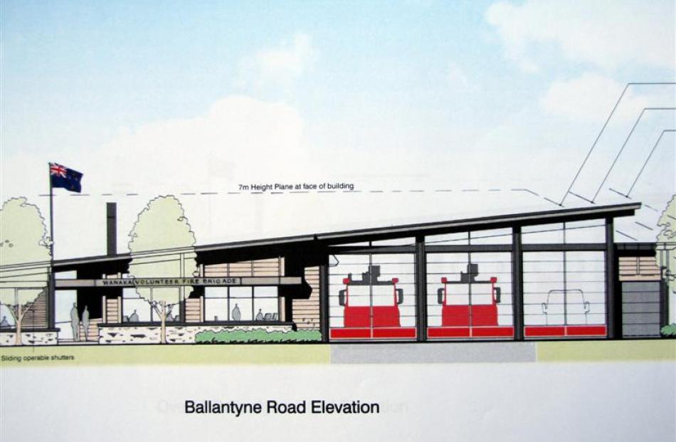 An artist's impression of the three-bay fire station being built in Ballantyne Rd. Image supplied.