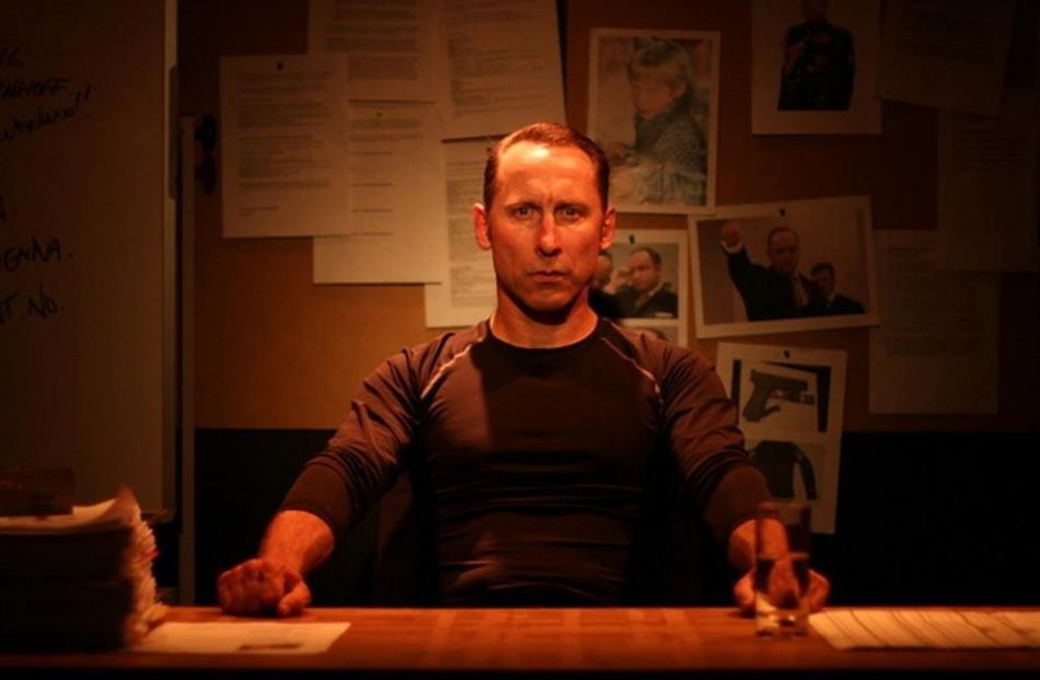 New Zealand actor Edwin Wright as Anders Behring Breivik in Manifesto 2083. Photo: supplied