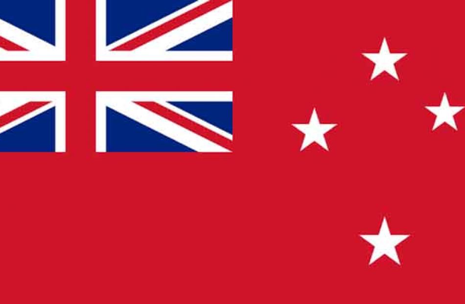 New Zealand red ensign.