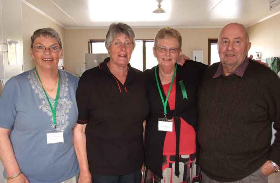 Judy Guise, Merylyn  Cochrane, Faye McKnight and Stewart Cochrane, all of Alexandra.PHOTO:LYNDA...