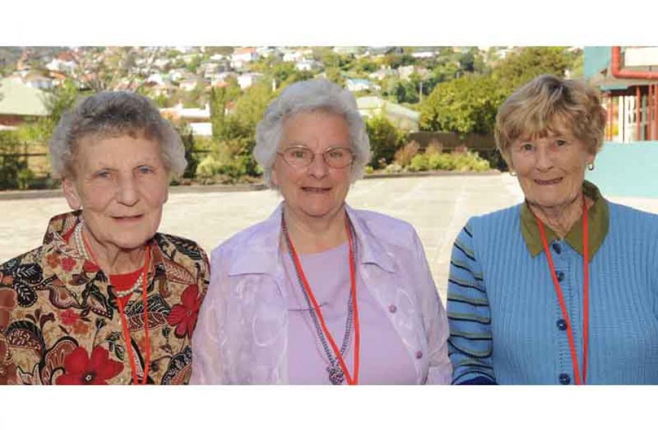 Dunedin North Intermediate 75th Jubilee on Saturday. From left is, Avis Foote, lesley King and...