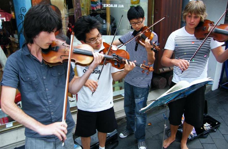 Vivian Stephens (20), of Wellington, John Choi (17), of Auckland, Jin Kim (15), of Hamilton, and...